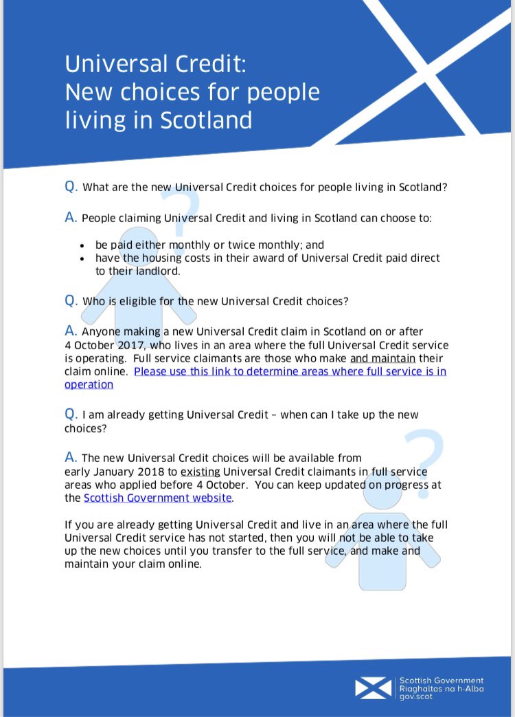 ScotGovFairer's tweet photo. From today, recipients of Universal Credit in Scotland will be offered two new ways to help them manage their money https://t.co/p0kH1ekJ6F https://t.co/5ZjbPFWcFV