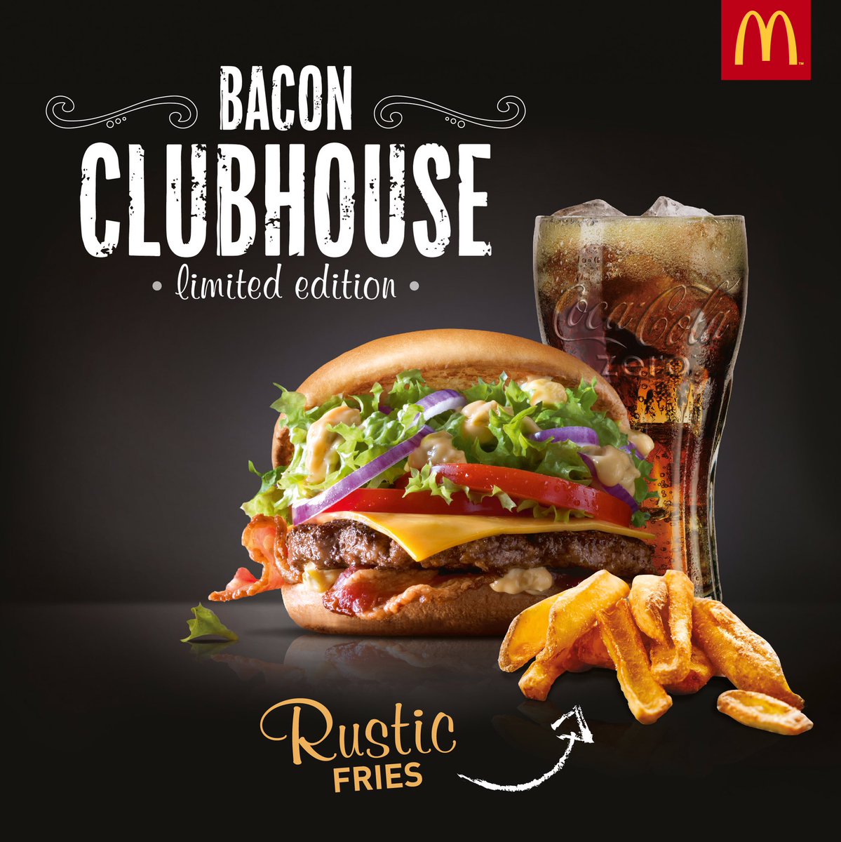 McDonaldsCyprus's tweet photo. The New #BaconClubhouse Meal with Rustic Fries is here! Available for a limited time only.
#RusticFries #ImLovinIt #McDonaldsCyprus https://t.co/9j3W2Moi2R