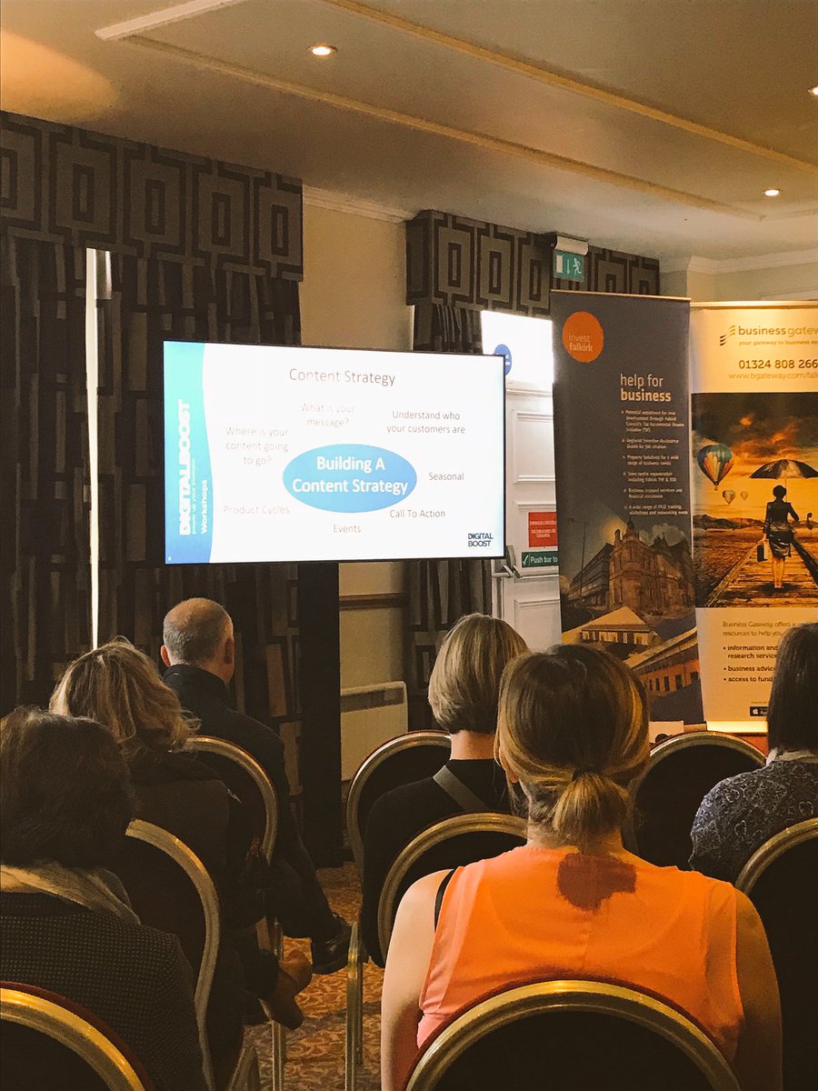 falkirkbizday's tweet photo. Yay! Full house for the Digital Boost session #standingroomonly #fbd2017 https://t.co/2TjF64eF0B