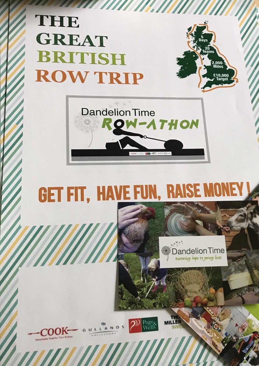 DandelionTimeUK's tweet photo. Satallite rowers start epic challenge on Monday!  THE GREAT BRITISH ROW TRIP 2k miles in 5 days @ThomasMillerCo @onetwenty @Outset_UK #row17 https://t.co/drqicbFvc3