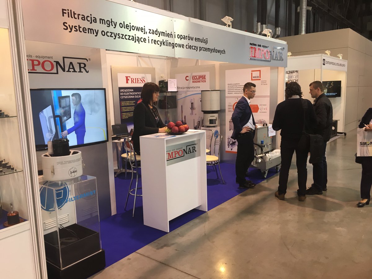 FiltermistInt's tweet photo. Our Polish #distributor Imponar is exhibiting Filtermist #OilMistCollectors at #Toolex in #Sosnowiec - find them in Pavilion A, booth 432 https://t.co/wd8cIGxUI8
