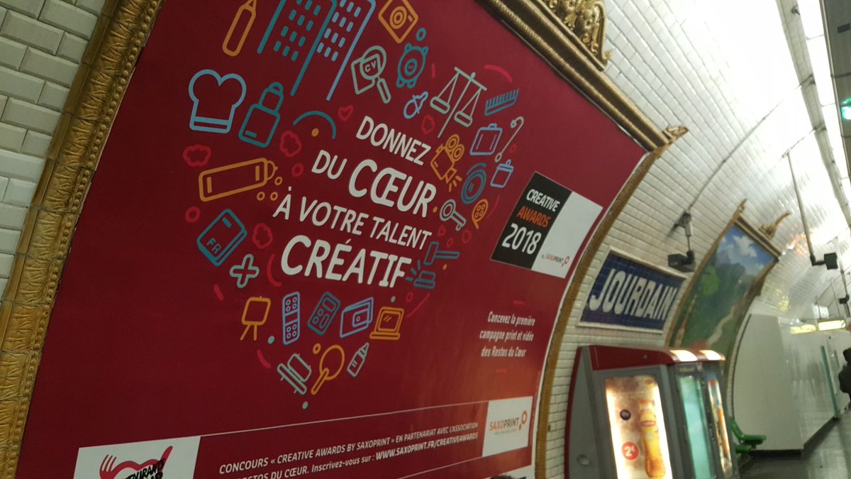 MllePitch's tweet photo. #Dernière campagne agence Mlle Pitch dans le métro en ce moment pour les CREATIVE AWARDS BY SAXOPRINT https://t.co/lPN70ButlT