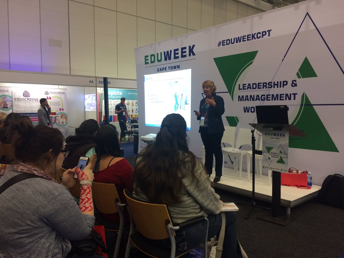 African_EduWeek's tweet photo. Dr Marlena Kruger discusses the balance of technology in education to prevent addiction. #addictedtotechnology #EduWeekCPT #EdTech #CTICC https://t.co/37d3VA2htb