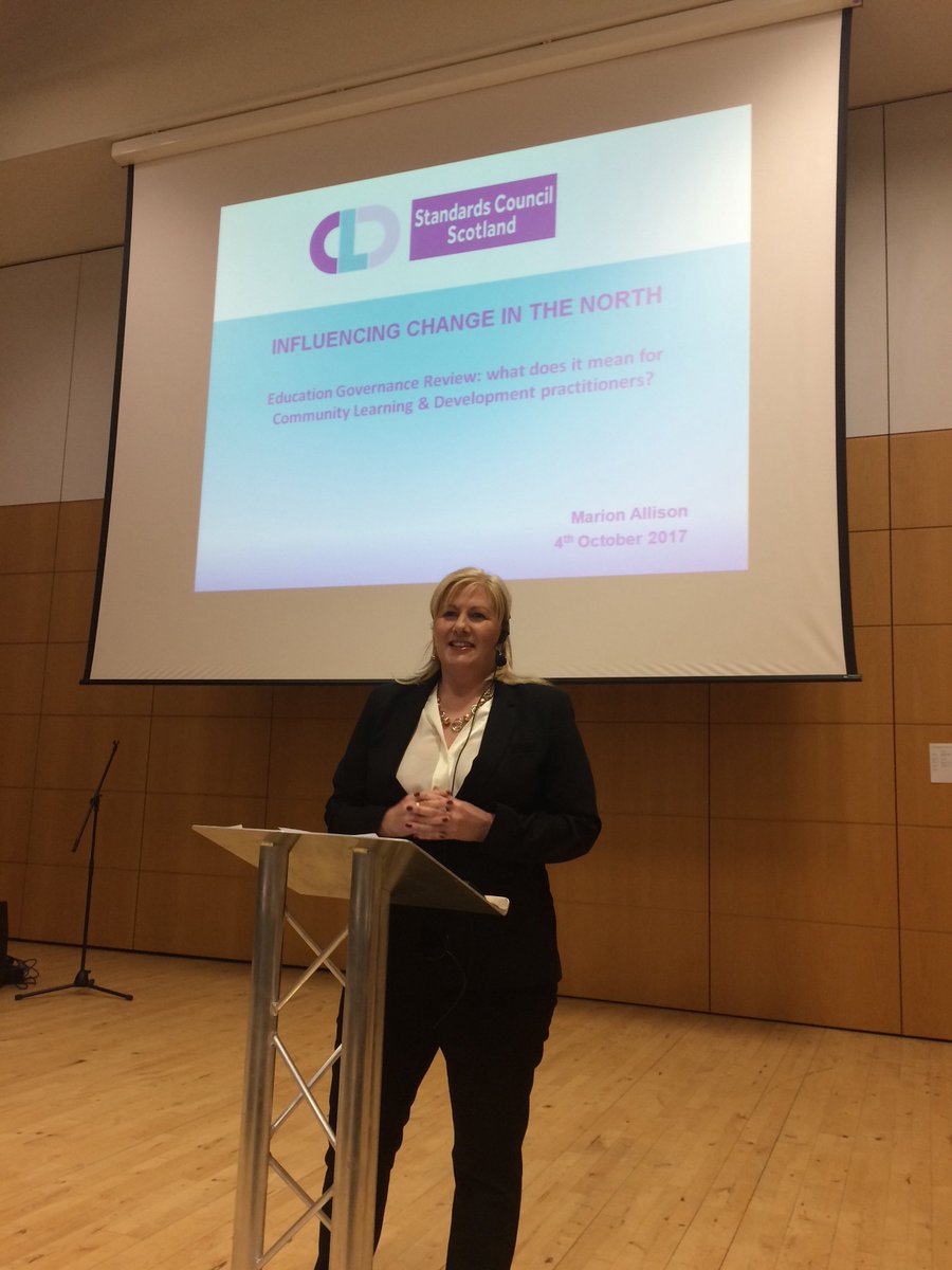 NAScotland's tweet photo. Marion Allison, CLD Standards Council, Influencing Change in the North. #NorthAlliance2017 https://t.co/s5OB6K35PR