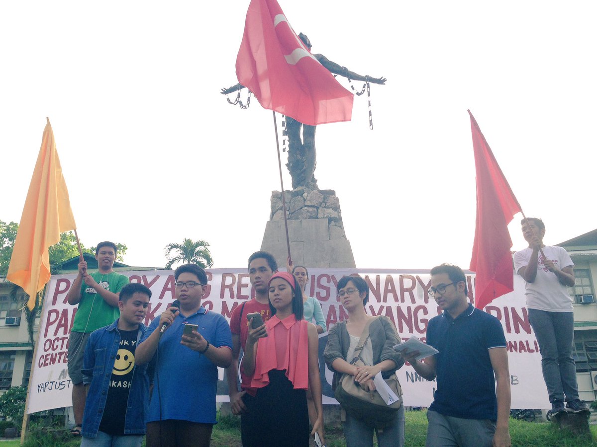 uplbperspective's tweet photo. IN PHOTOS: Launching of the October Revolution Centennial Celebration at O-Park #OctoberRevNa https://t.co/WPnAXqwUwt