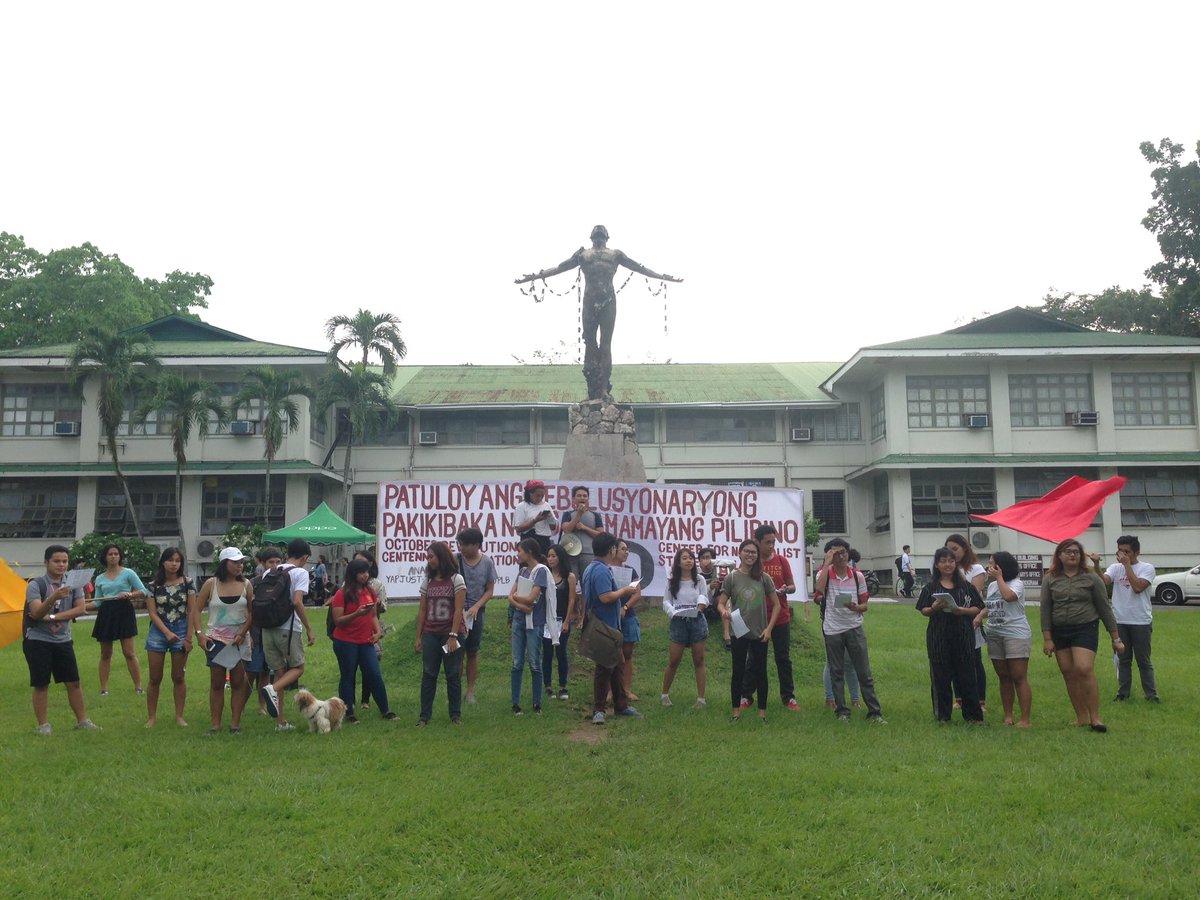 uplbperspective's tweet photo. IN PHOTOS: Launching of the October Revolution Centennial Celebration at O-Park #OctoberRevNa https://t.co/WPnAXqwUwt