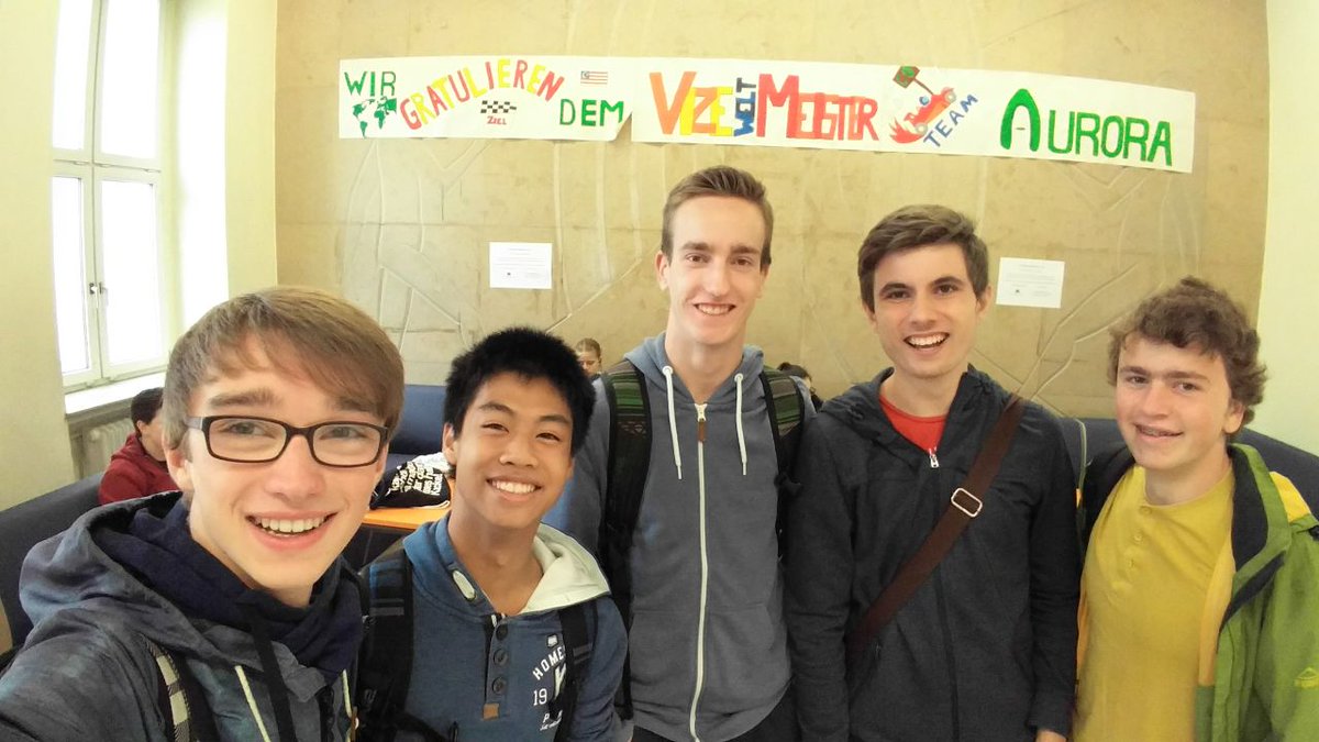 A warm welcome from the German school.

#F1inSchools #F1SWF #aurora #runnersup