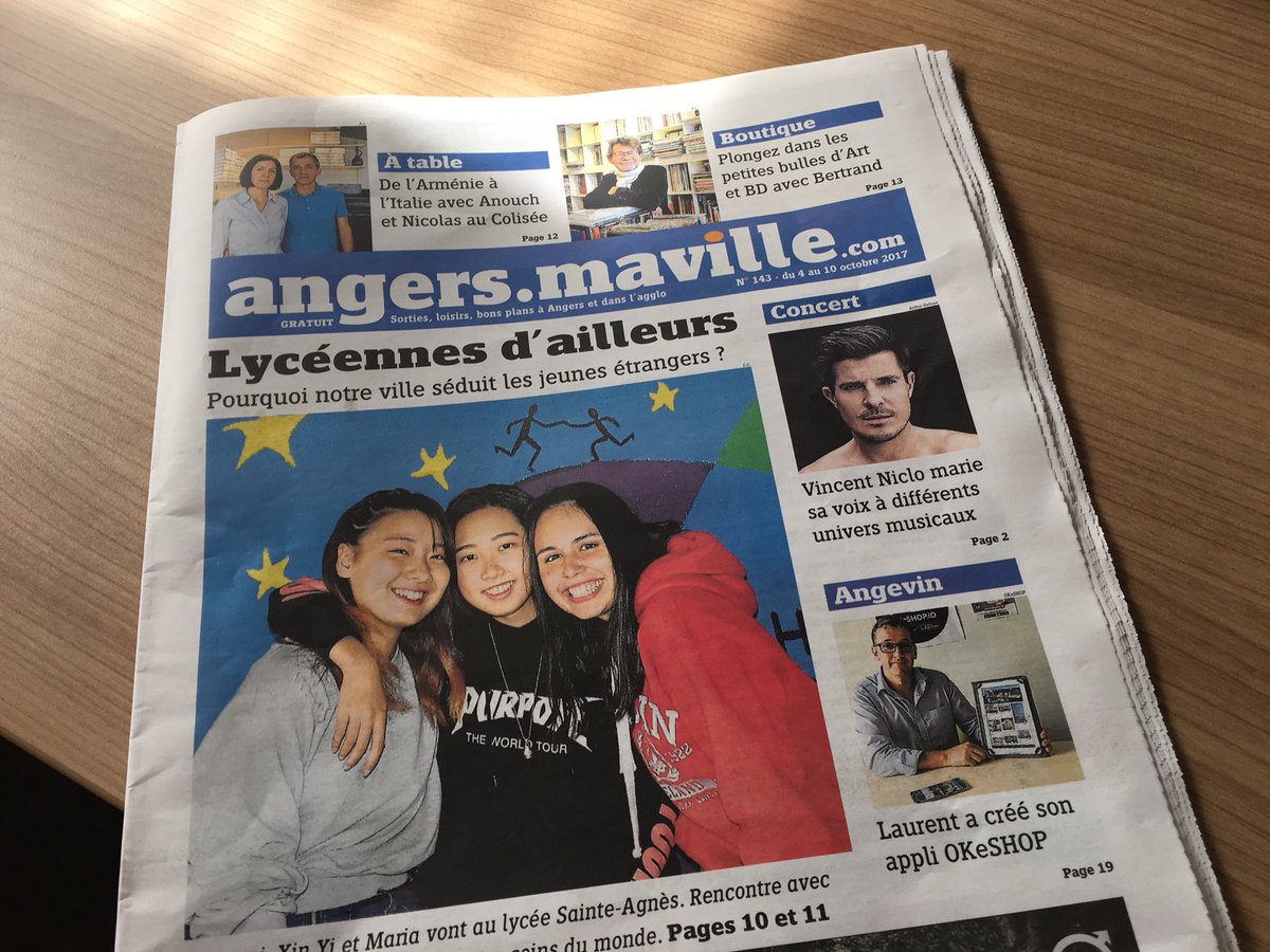 OKeSHOP_IO_APP's tweet photo. #OKeSHOP_iO dans le journal 📓 @mavilleangers, découvrez qui se cache derrière derrière 😬 #App #Angers #Angersmaville #Commercelife https://t.co/95Y0CUFJT3