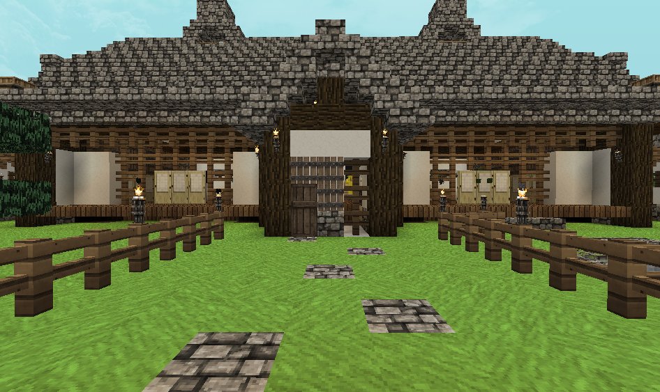 １分 Auf Twitter 和風屋敷 マイクラ Minecraft 屋敷 庭付き 掃除大変そう