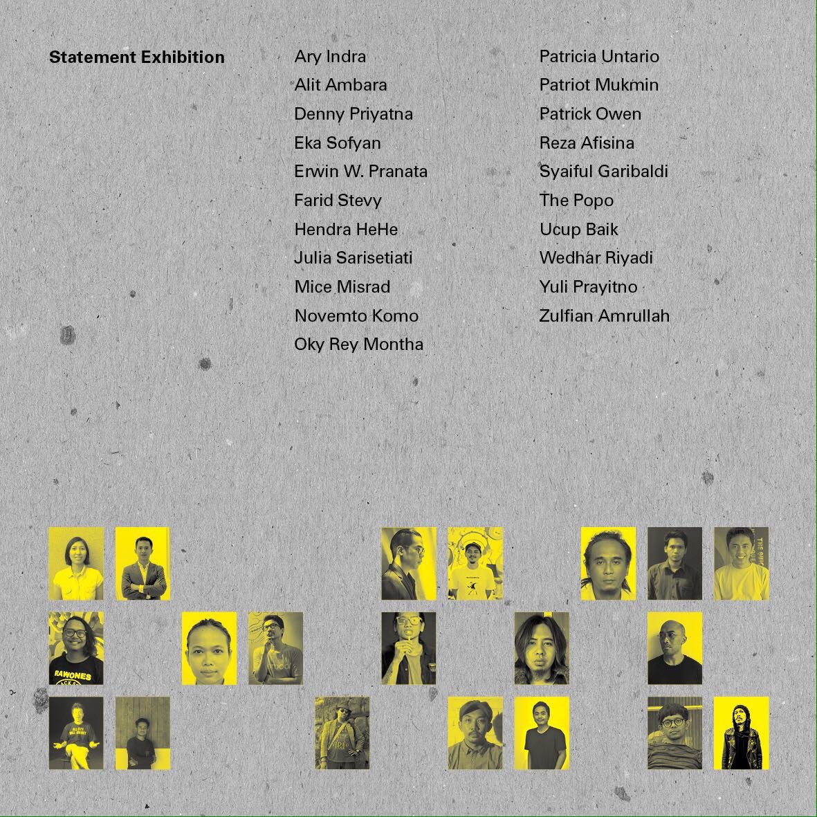 ICADartura's tweet photo. #ICAD8MURNI Statement Exhibition will be presented by these selected artists. #ICAD2017 https://t.co/w8Q3Wdw0H7