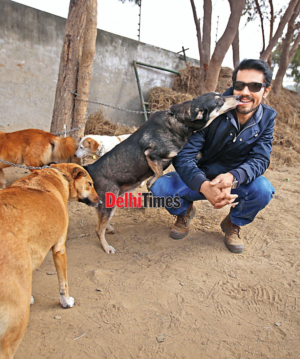 DelhiTimesTweet's tweet photo. .@RandeepHooda told us he'd hide puppies in money plants &amp; cupboards as a kid. Seen here at @Friendicoes_DEL's Gurgaon home #WorldAnimalDay https://t.co/Wd6rR7uvSL