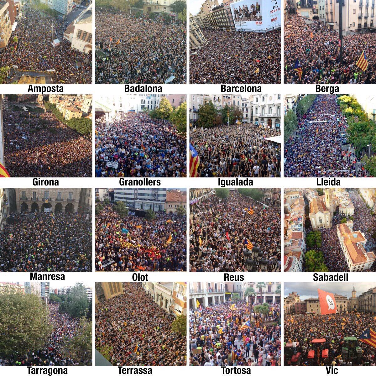 jcuixart's tweet photo. Tot un poble dempeus per la dignitat, la democràcia i la vida https://t.co/67euI8qzNe