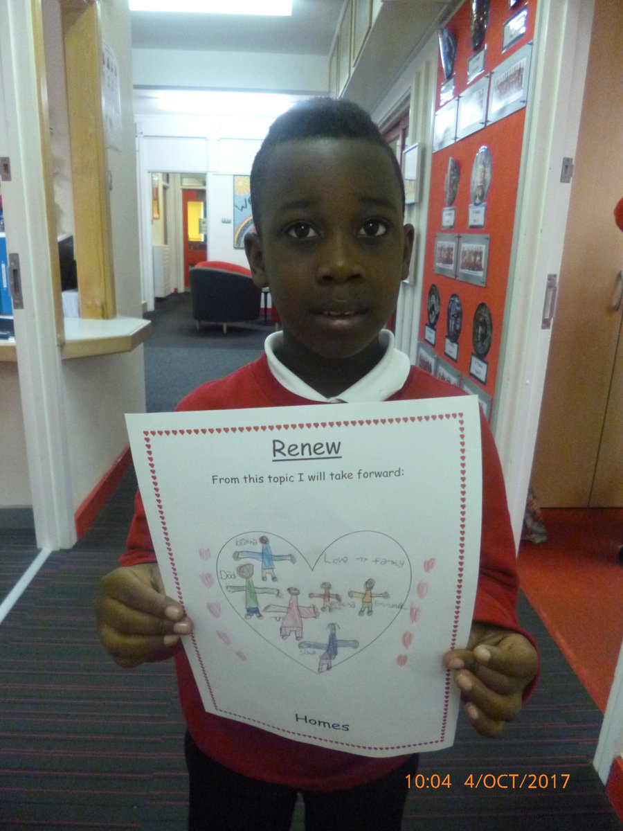 St_PatrickCorby's tweet photo. Well done to Emmanuel from y3 for showing #determination to produce a lovely 'Renew' page in RE today #schoolvalueofterm https://t.co/P3lmRtHCMI
