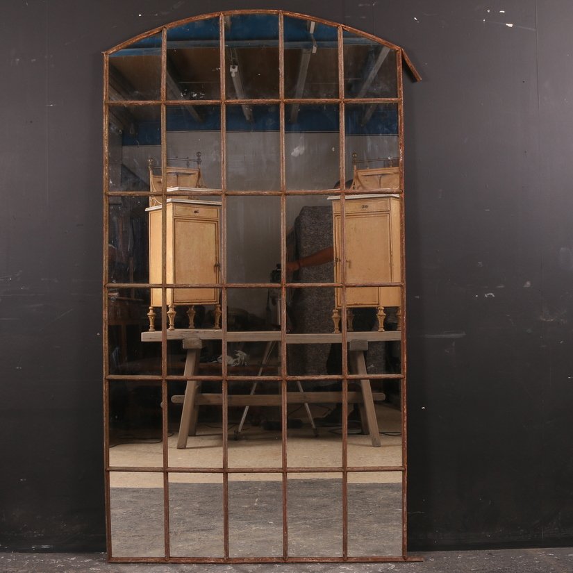 ArcadiaAntiques's tweet photo. Large 19th C French metal #WindowMirror : https://t.co/cPvRYN8t4E https://t.co/hDirDBC7is