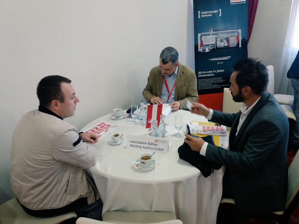 KupferPhilippe's tweet photo. Creating new partnerships betw Austrian & BiH firms at our today's #AustriaShowcase metalprocessing in Zenica @Akta_bh @agencijafena @klixba https://t.co/6wygfP2JAI