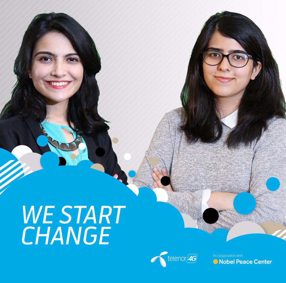 telenorpakistan's tweet photo. Behold! TYF's delegates for 2017 are Safa Iftikhar & Sara Waqar who would represent Pakistan on TYF's global platform! Congrats girls! 👏 https://t.co/VY9IV3L8qS
