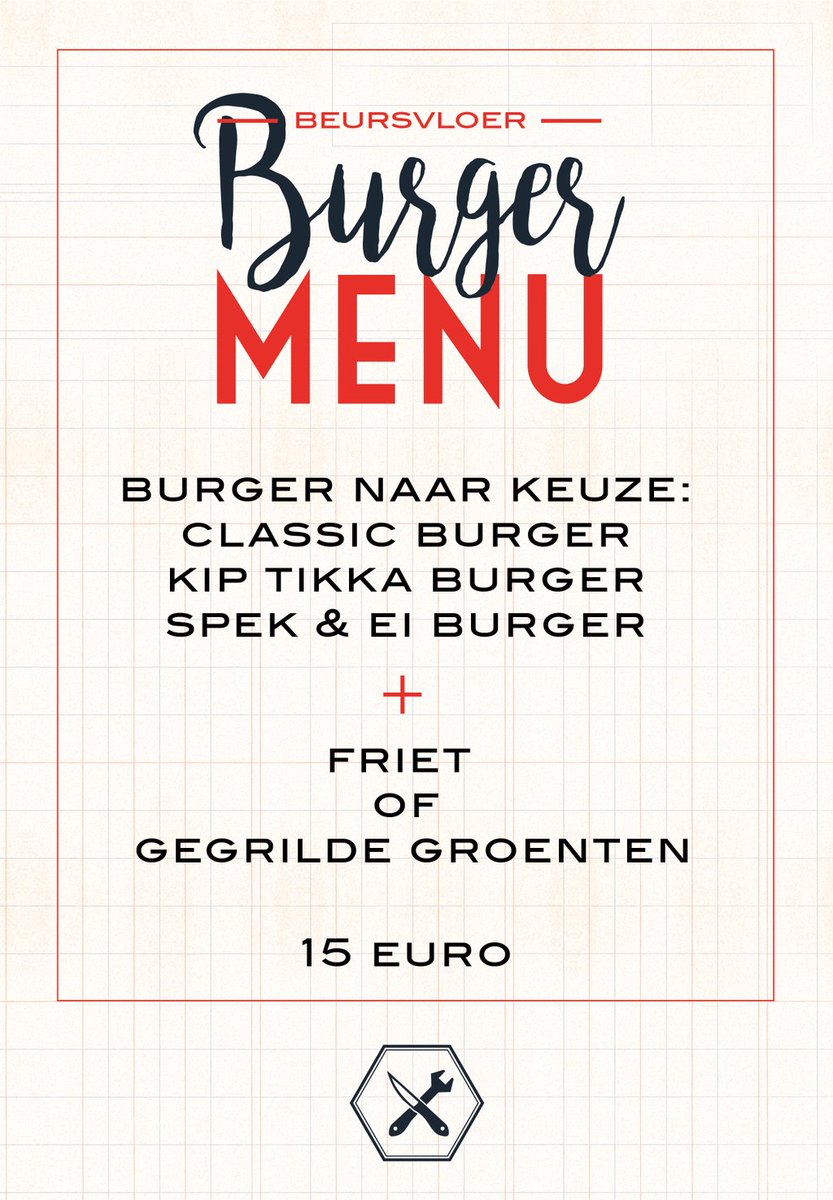 DeHallWoerden's tweet photo. Het BeursvloerBurgerMenu van @DeHallWoerden al gespot?!?!?
#vandaag!
#Beursvloer van @SamenvrWoerden in #deHALL. Tot dan! https://t.co/1r2OnvpbTI