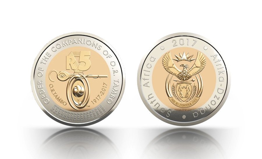 DIRCO_ZA's tweet photo. In commemorating the birth centenary of OR Tambo, SA Mint, subsidiary of South African Reserve Bank, is producing a new R5 circulation coin. https://t.co/tsZY4EwMw0
