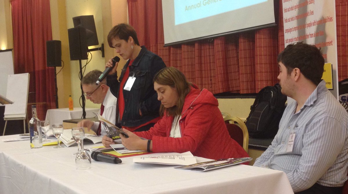 #AGM in progress. Glayne Walker, Co-Chair of the #AWPF Board of Directors taking us through voting &amp; Lucy giving the NC report #awpf2017