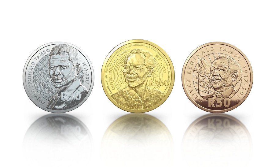 DIRCO_ZA's tweet photo. In commemorating the birth centenary of OR Tambo, SA Mint, subsidiary of South African Reserve Bank, is producing a new R5 circulation coin. https://t.co/tsZY4EwMw0