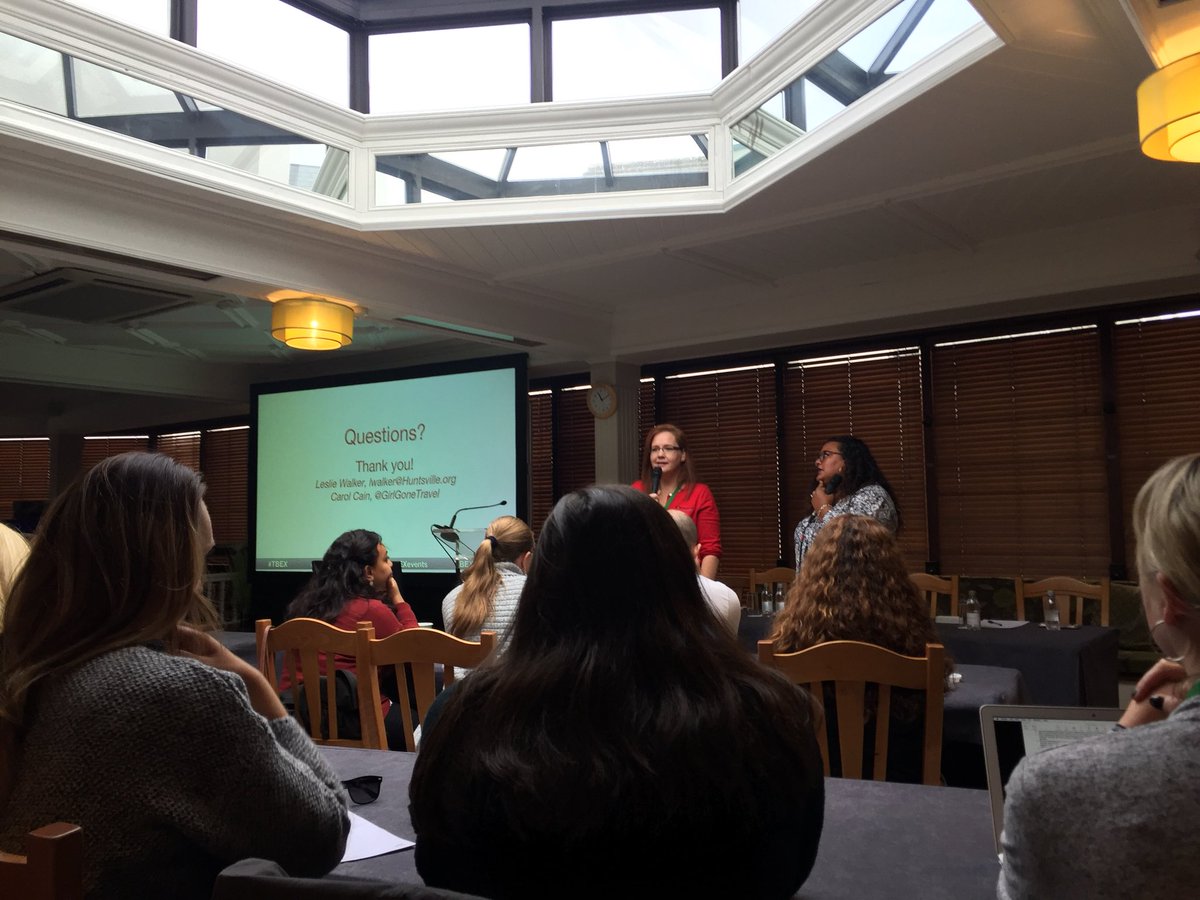 Thanks to @LeslieTWalker &amp; @GirlGoneTravel for some great insights on Destination Marketing this morning! #TBEXIreland #eigtravel
