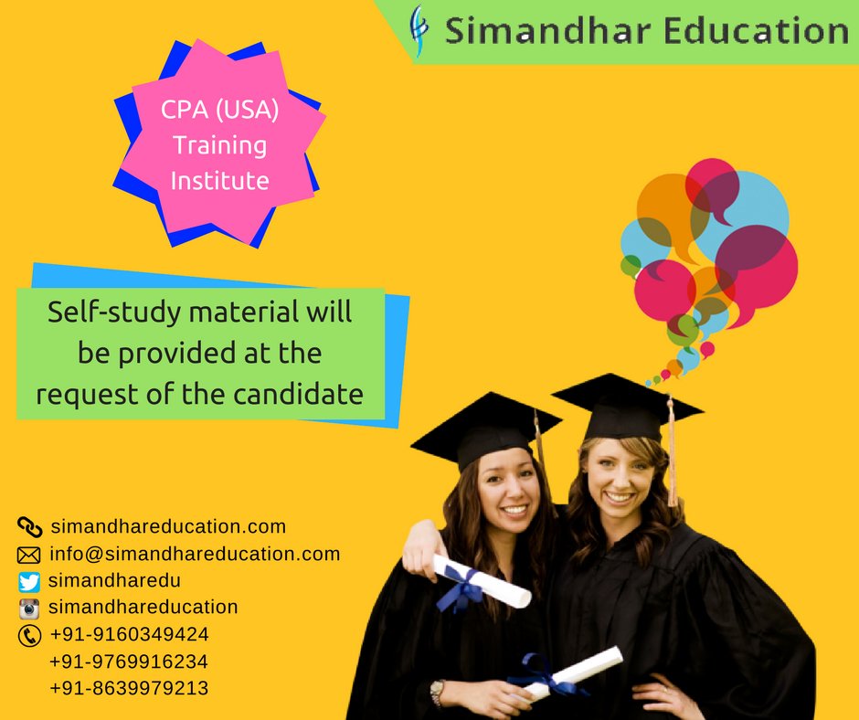 SimandharEdu's tweet photo. We will provide Study material of #CPAUSA #Career #Courses at #SimandharEducation
@ https://t.co/0tB4eaC09s
#CPATraining #CPAExam #CPACenter https://t.co/nMl89ldqF4