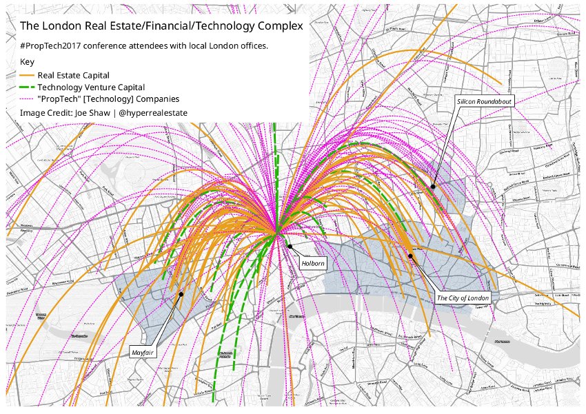 hyperrealestate's tweet photo. Mayfair meets @siliconrounduk: a snapshot of the current London real estate technology &amp; #PropTech scene in a local geographical context. https://t.co/YRLgskiCZL
