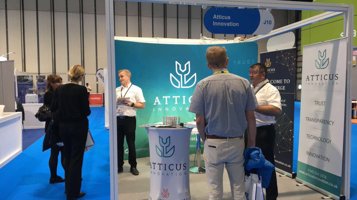 TrustAtticus's tweet photo. Day 2 off to a great start. Come and have a chat with the team - stand J10  @FleetLive #fleetlive #atticus #innovation https://t.co/KP38mfH3LK