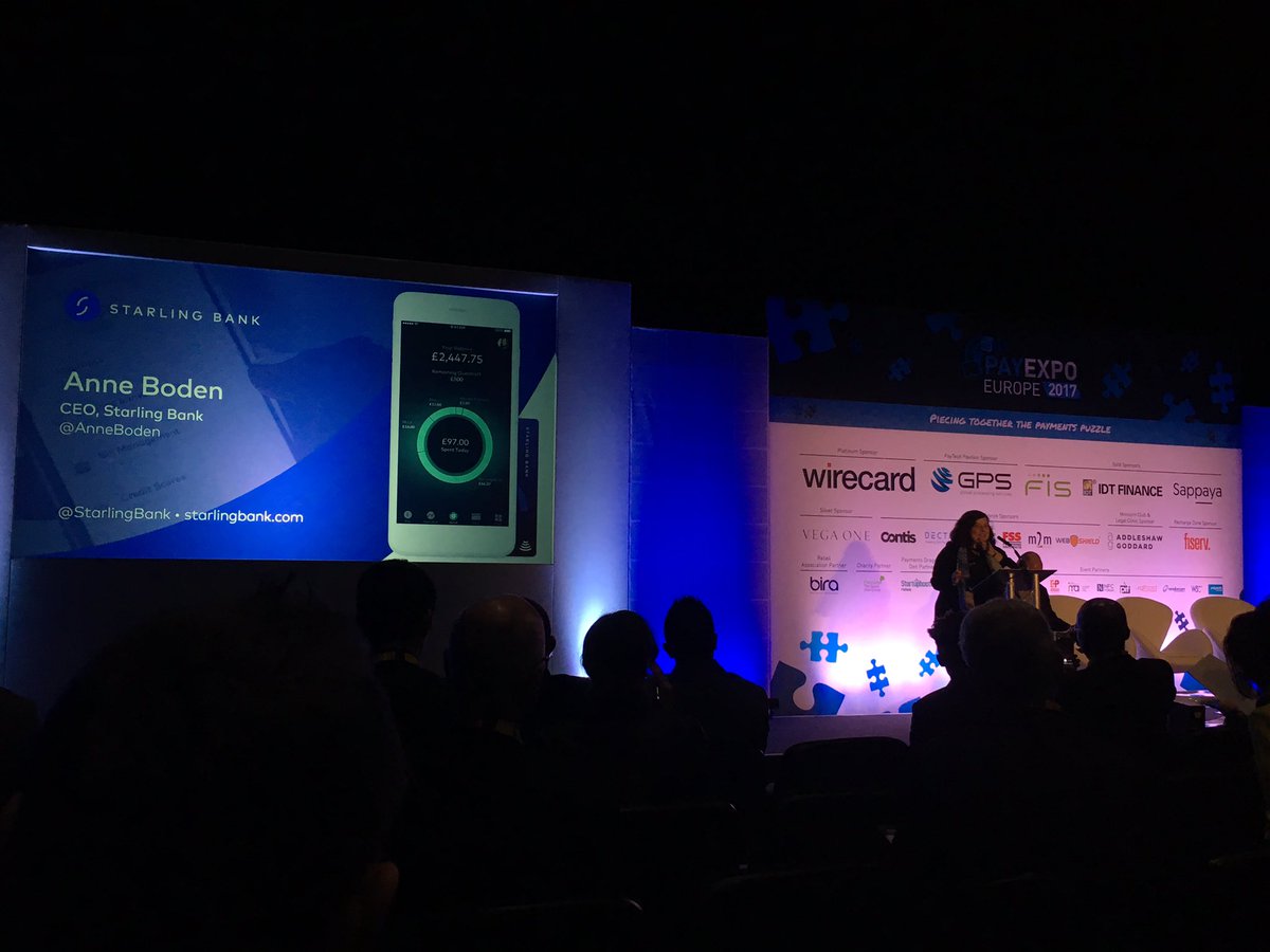germainbahri's tweet photo. Consumers need more from their bank #Anne Boden #Starling Bank #F3FinCloud #PayExpo #PayExpoEurope # https://t.co/tzNmFbUT7t