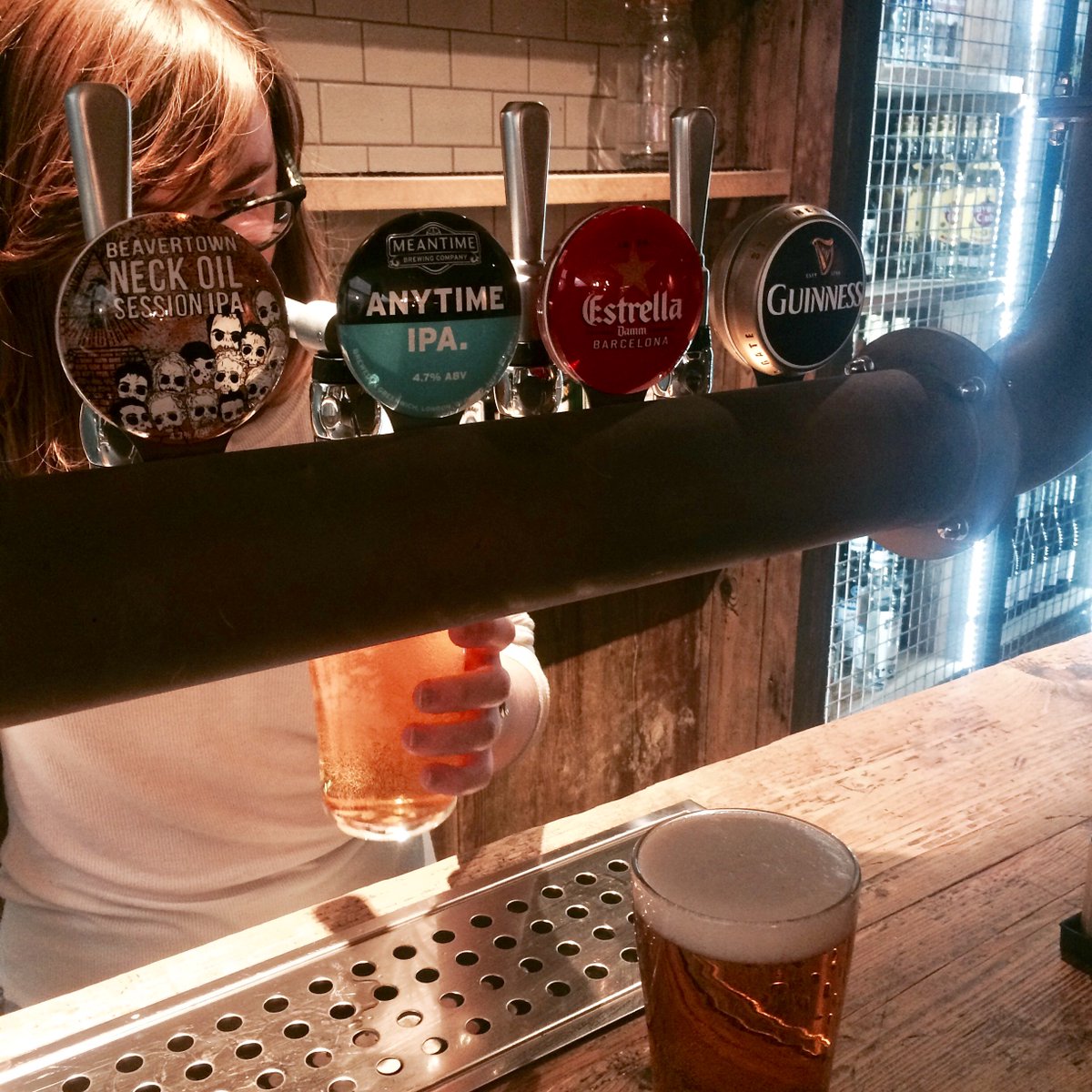 MeantimeBrewing's tweet photo. Tried our new brew yet? Introducing #AnytimeIPA packed with hop flavour - a true Session IPA. Spotted yesterday in @tweetsheaf https://t.co/cHEGEY825V