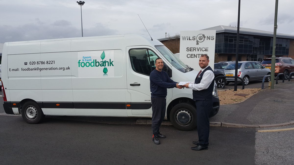EpsomFoodbank's tweet photo. Massive thanks to @wilsonsofepsom for your ongoing support! We are especially grateful for our recent Service &amp; MOT. https://t.co/zfXzMpjjCQ