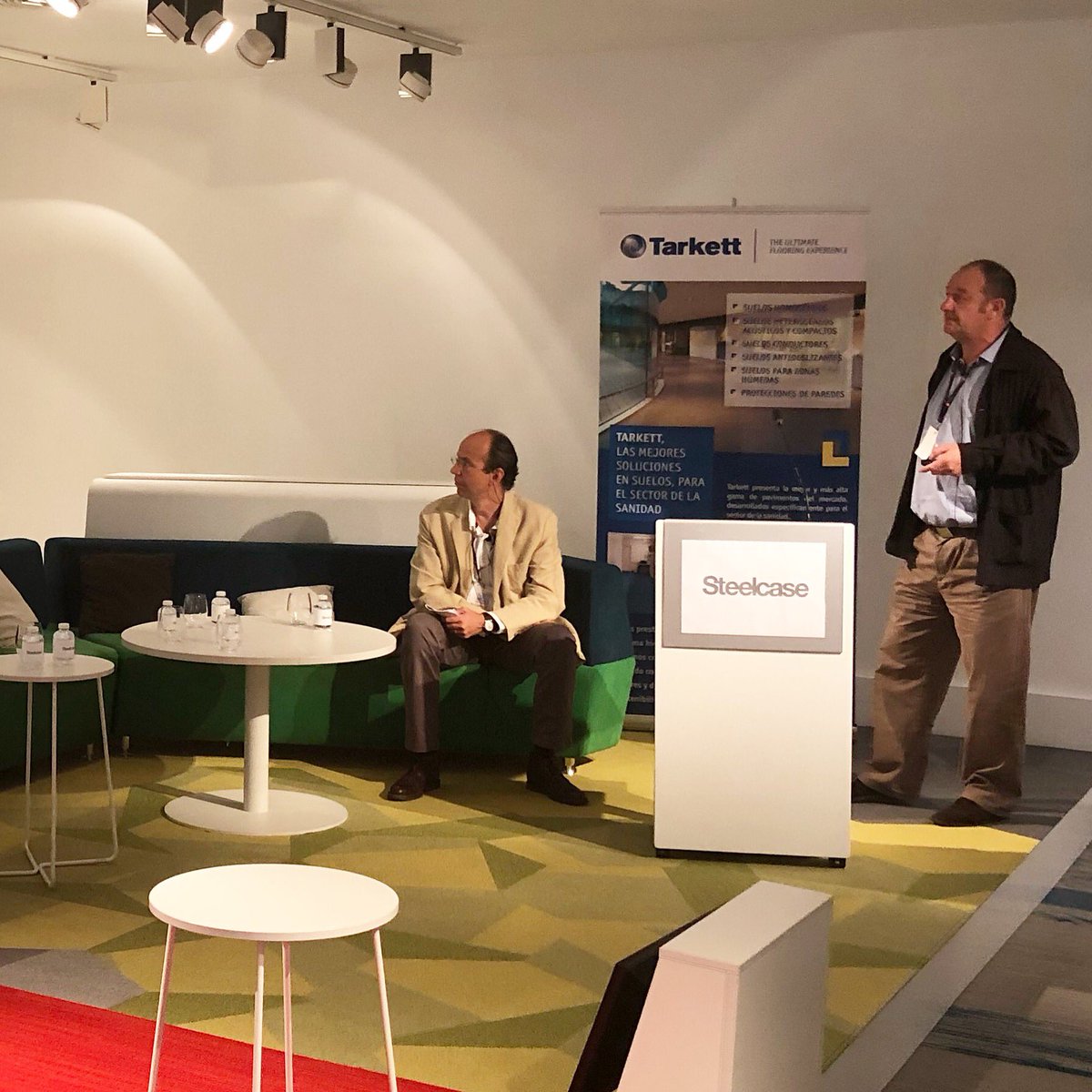 GrupoViaSpain's tweet photo. Alberto Jorge y Jaime López de Chile 15 Arquitectos presentan la reforma del Hospital Sanz Vázquez en Guadalajara. #GDCSMadrid https://t.co/XgqEOPz1gM