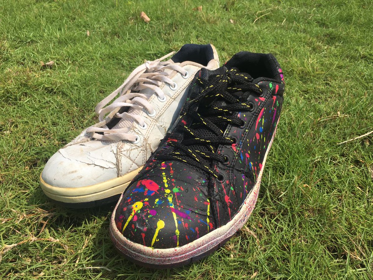 JBC_GH's tweet photo. Before & After pairs. Some paint splashing nobe bad at all... #IssaSplashingDistin #TheJBCEffect #WalkDifferent https://t.co/WPvYHcRHXN