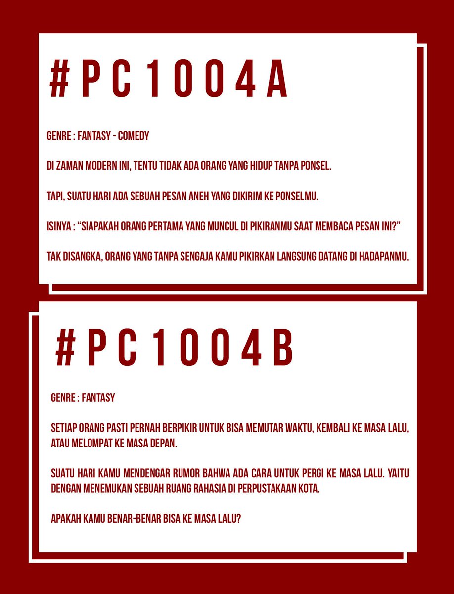 JGEntRP's tweet photo. PLOT CHALLENGE

Deadline : 22 October 2017
Solo - Partner - Group

Scroll https://t.co/tgHnpFey54