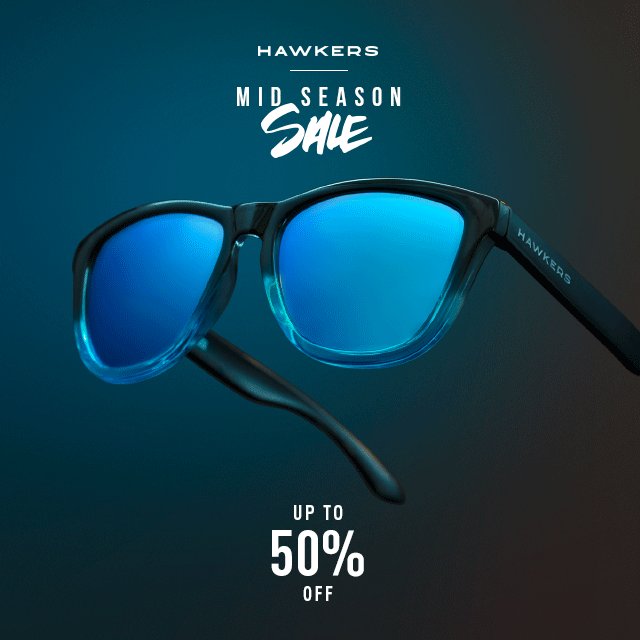 ¿Qué os parece hacer una locura?
Por cada 500 RT, sortearemos 50€ de cheque de regalo en 🕶

AHORA hay hasta 50% en Hawkersco.com