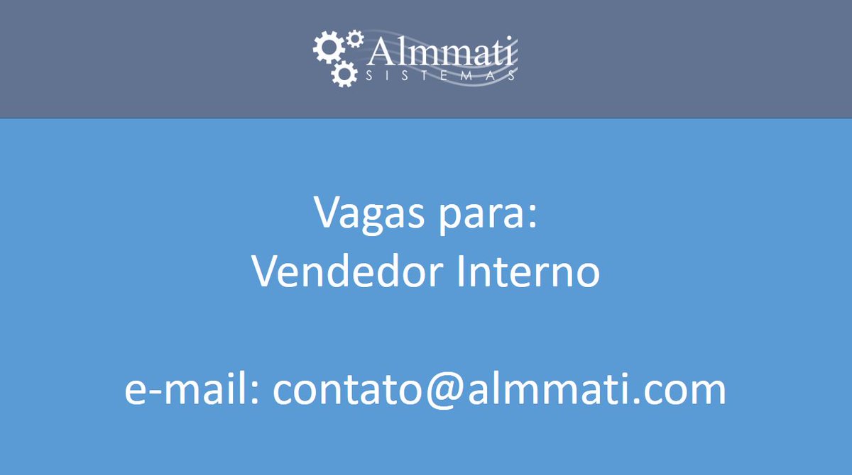 Almmati's tweet photo. Venha fazer parte da nossa equipe! https://t.co/5zSj2kn8tS