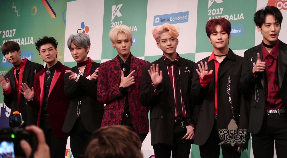 VICTON_Aus's tweet photo. #VICTON #Alice #VOV #VoiceOfVicton #KCon17 #KConAus #redcarpetevent #Seungwoo #Seungsik #Heochan #Chan #Sejun #Hanse #Byungchan #Subin https://t.co/l8DW7pDM5M