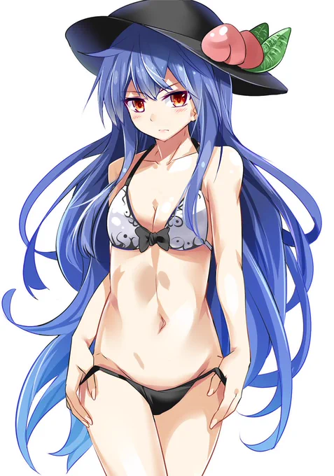 毎年10月4日は天子ちゃんの日!
昔描いた水着アダルト天子ちゃん再掲 