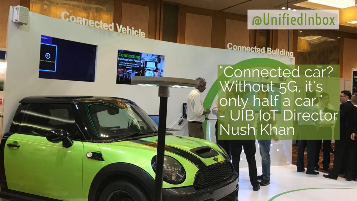 .<a href="/Nush_Kh/">Nush Khan</a>'s takeaway from #IoTWorldAsia at #TechXLR8 today? #5G is *critical* for the #connectedcar! 🚗 #5GAsia #Singapore #IoT #AI