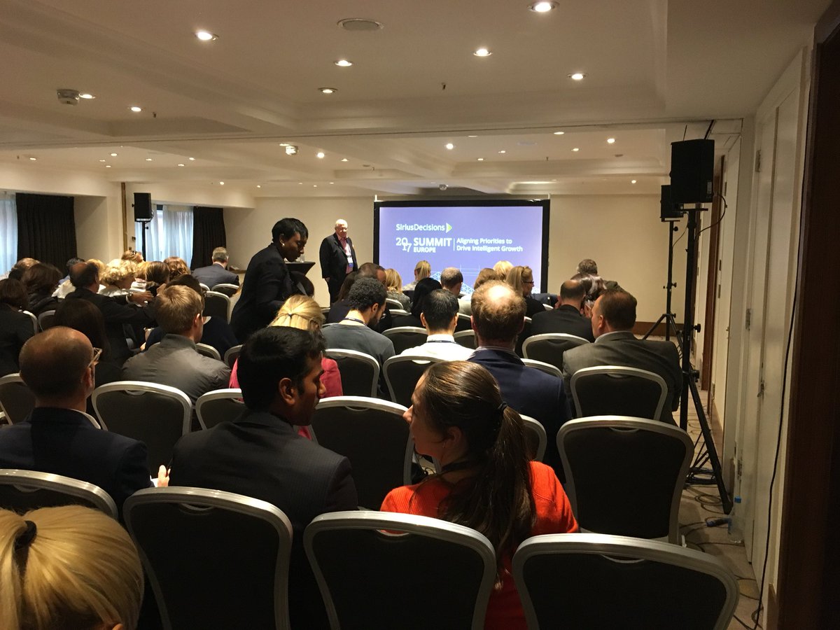 Standing room only for <a href="/Avaya/">Avaya</a> #SDSummit as they discuss #b2b #marketing global #demandgen <a href="/SiriusDecisions/">Nothing to see here</a>