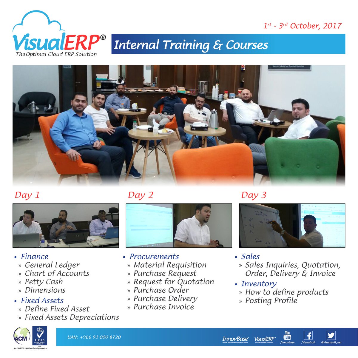 Visualsoft_net's tweet image. #Visualsoft organized #VisualERP #Cloud specific internal #Trainig Session for three days