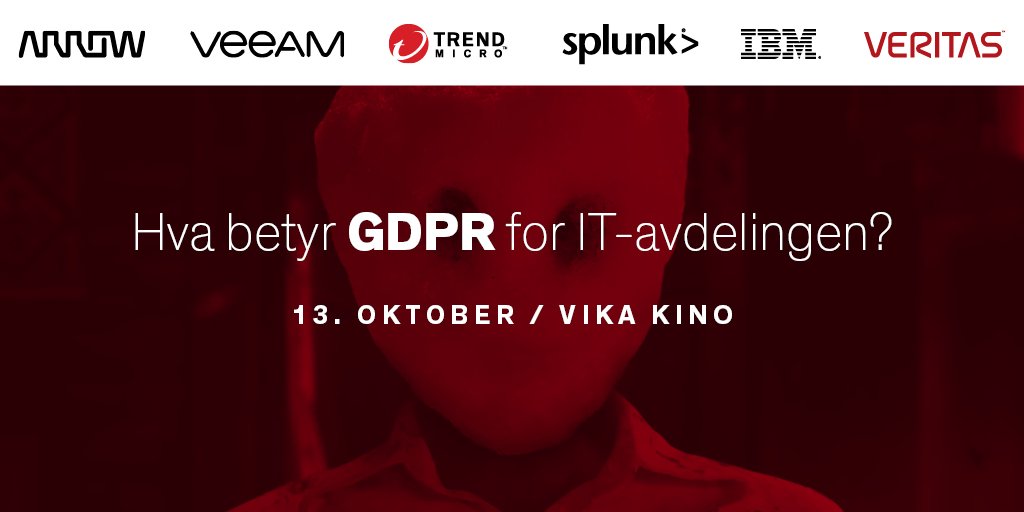 arrowecsnorway's tweet photo. Sjekk ut oppdatert agenda til GDPR-seminaret 13. oktober, få plasser igjen>> https://t.co/qFu8Pqpiko @arrowecsnorway https://t.co/1xMqax86vF
