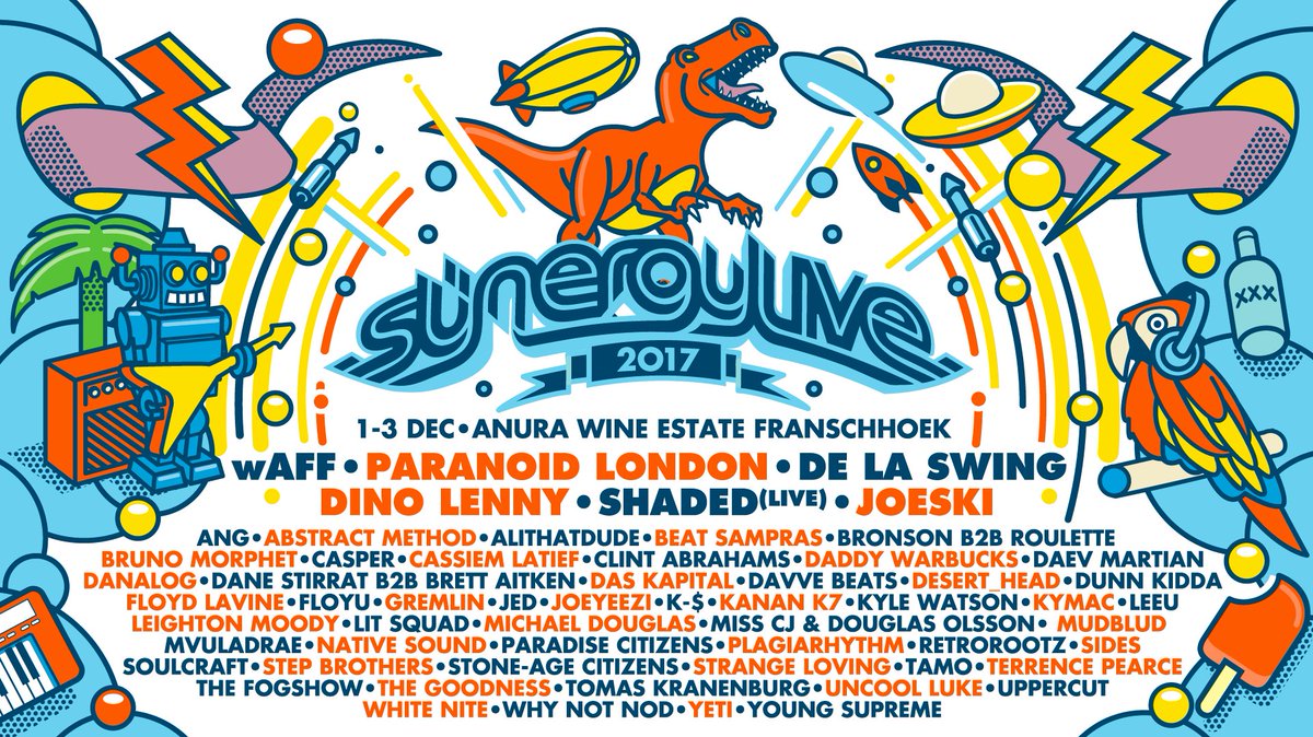 SynergyLive's tweet photo. We proudly present our line up for #SynergyLive2017! Featuring the best local &amp; international talent. 🔈🔥

Tickets: https://t.co/leFyGocTQv https://t.co/InIkpTTSVt