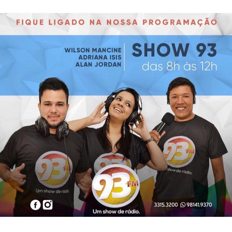 93UmShowDeRadio's tweet photo. O #Show93 está no ar para animar ainda mais a sua manhã:https://t.co/N1RbLmf9aE https://t.co/eO03cKE9pu