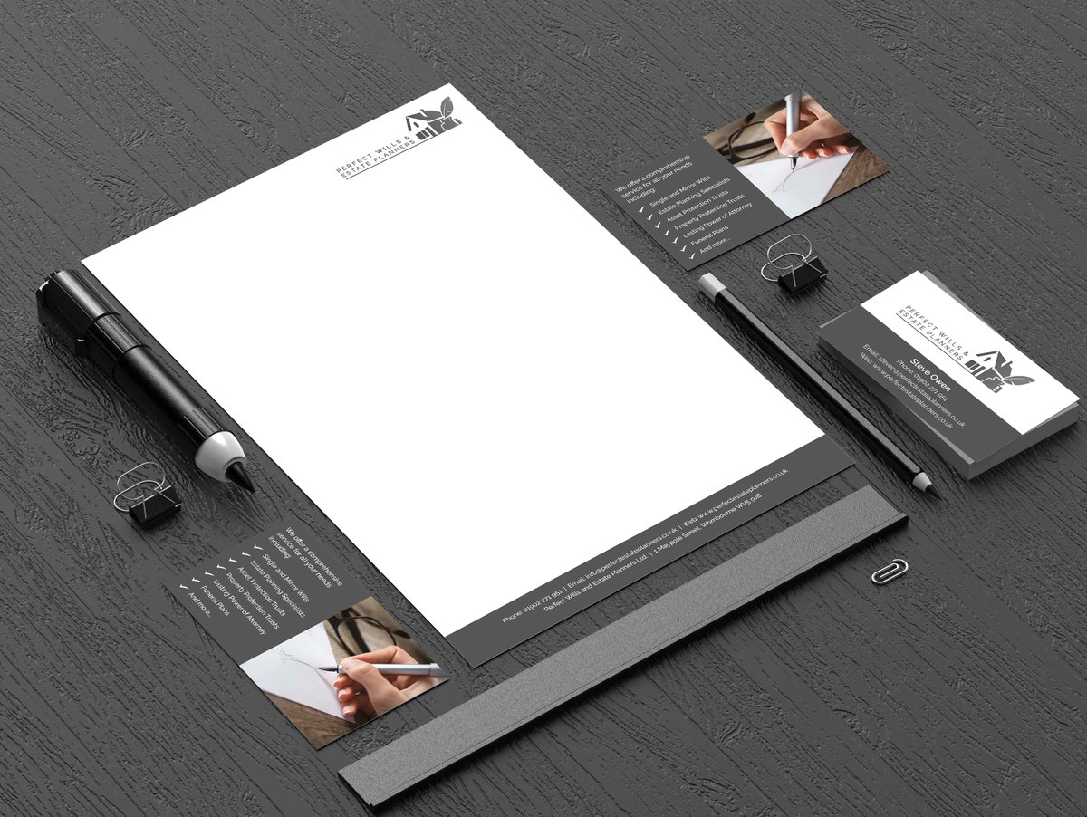 penn_studio_'s tweet photo. Stationery design for a Will writing and estate planning company - we have designed a full identity for this great company! #design #print https://t.co/3dpdqzwwwp