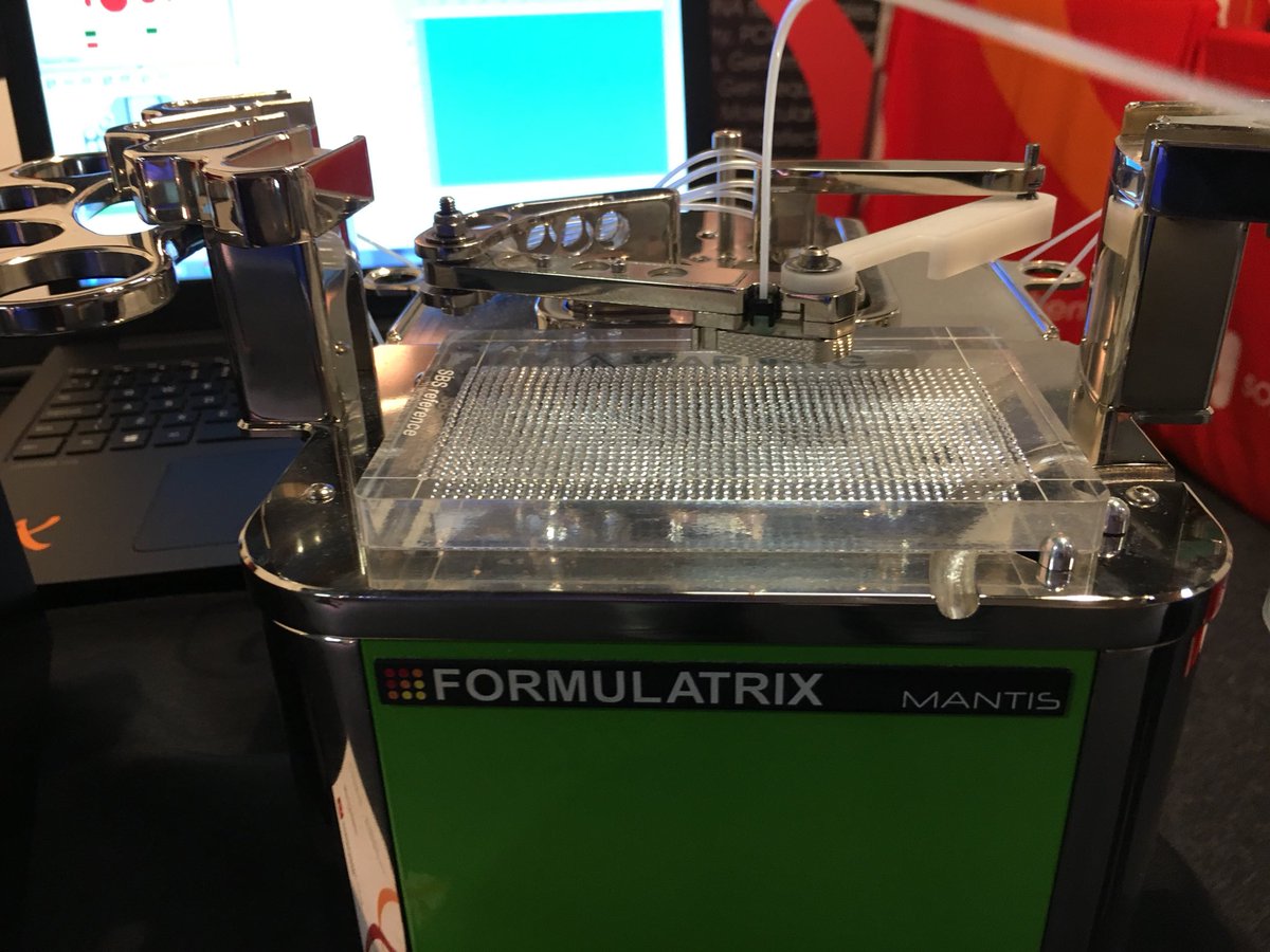 SopachemBiobank's tweet photo. Come and see for yourself how accurate the #Mantis dispenses! @Labtechnology @Sopachem #1536well plate #booth a12 https://t.co/tpe25YNGrA