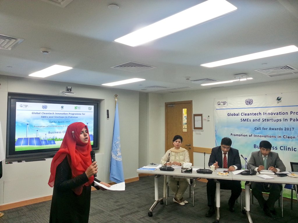 UNIDO_Pakistan's tweet photo. #ProjectUmeed innovative &amp; clean stoves geysers reducing carboon emissions with effective efficient energy solutions #poweringhouseholdwomen https://t.co/lMdnjRjZsi