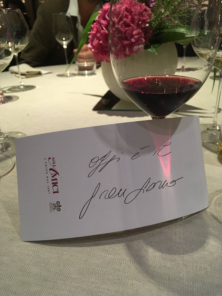 Una cena speciale accompagnata dai vini #Attems, nella splendida cornice del ristorante #dueStellMichelin Agli Amici di #Udine.