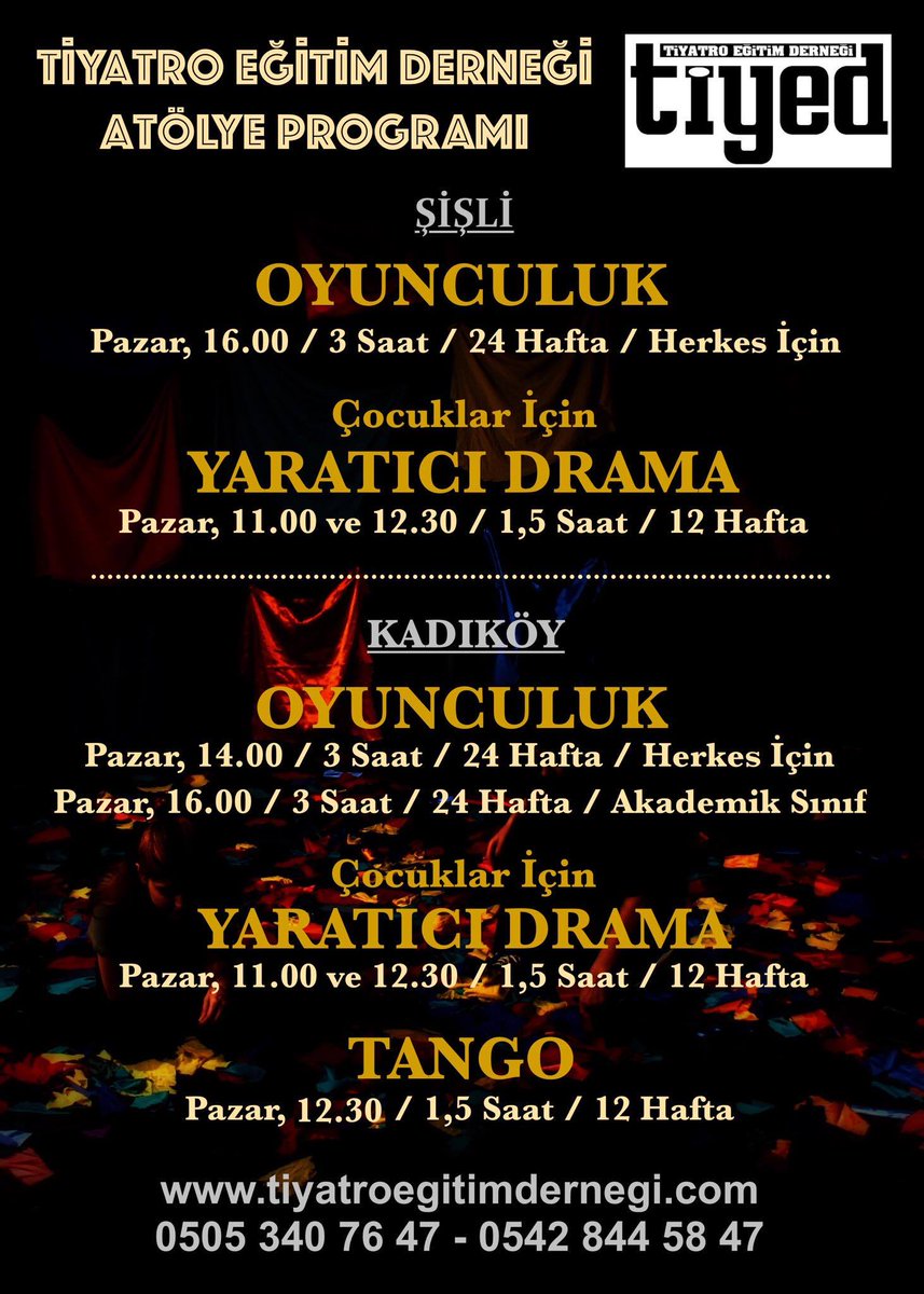 FAYSALTEKOGLU's tweet photo. Eğitimler 8 Ekim’de Kadıköy ve Şişli’de başlıyor!
Detaylar için: https://t.co/f0uNH3nXvP https://t.co/CnOG3vA4MM