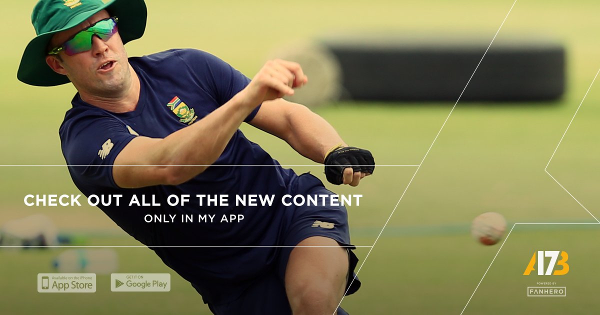 ABdeVilliers17's tweet photo. New fielding drills out now on the AB de Villiers app! 
Download the app and check it out: https://t.co/2q1LoMFoEj https://t.co/Bj1fJWfnye